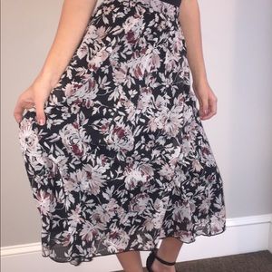 Floral Midi Skirt